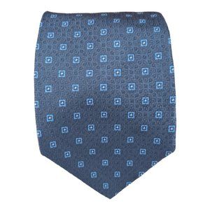 🆕BROOKS BROTHERS Blue Geometric Silk Tie USA 60"/ 3.5" NWT